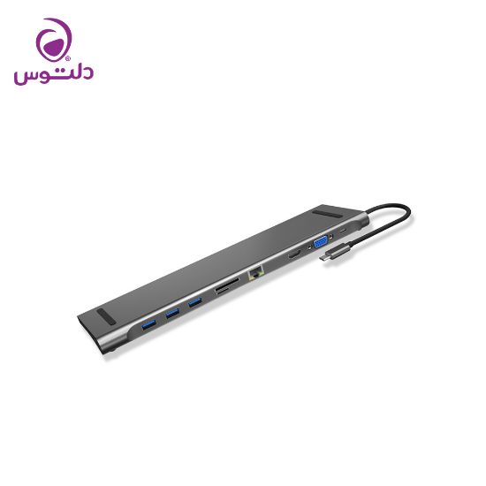 هاب 10 پورت USB-C جی سی پال مدل JCP6204