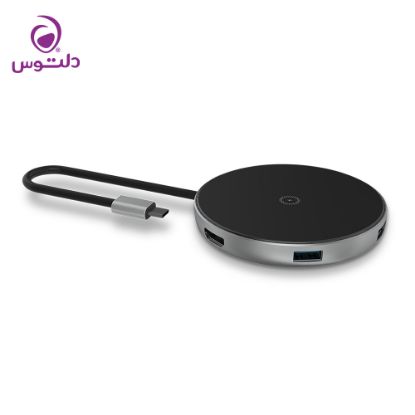 شارژر بی سیم و هاب 5 پورت USB-C جی سی پال مدل JCP6224